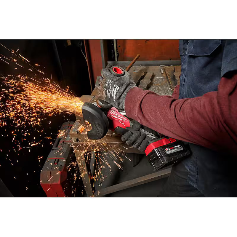 18-Volt Lithium-Ion Brushless Cordless 4-1/2 in./5 in. Grinder with Starter Kit F42430