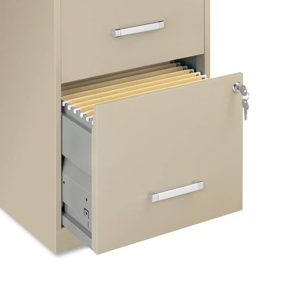 2 Drawers Vertical Steel Lockable Filing Cabinet U6444