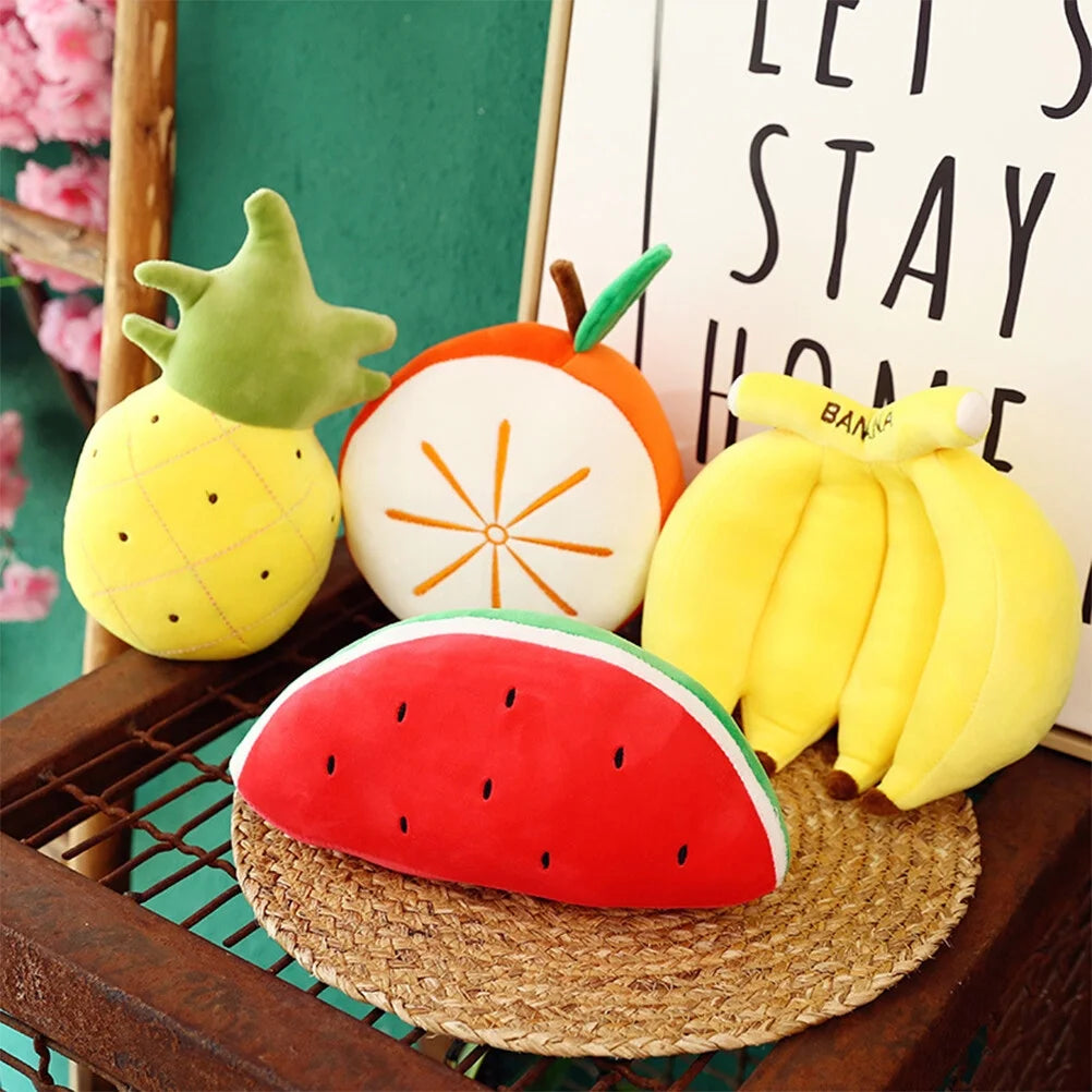 25cm Simulation Lemon Throw Pillow Plush Stuffed Toy Orange I228