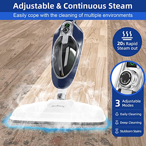 10-in-1 Detachable Handheld Steam Mop with 11 Accessories T8585
