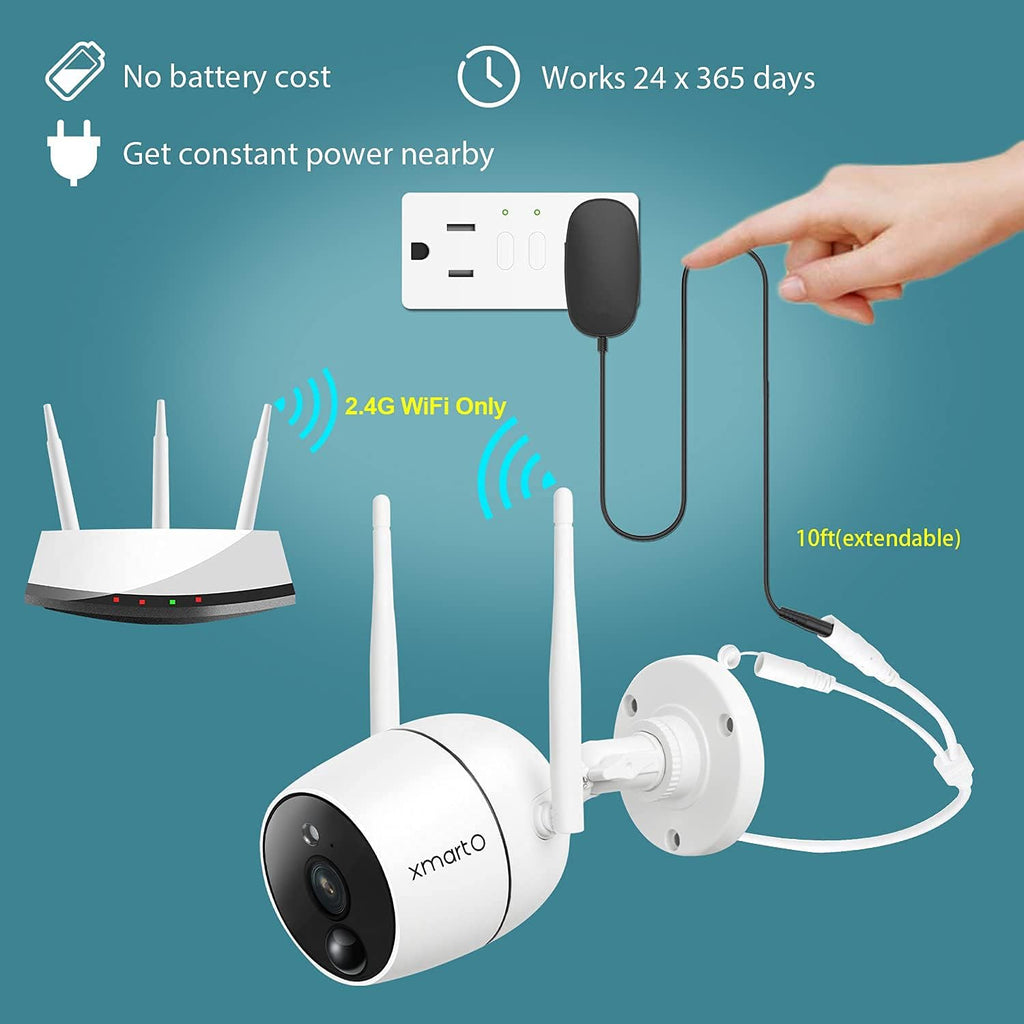 2K Wireless Security Camera with Night Vision (Pack of 2) O177973