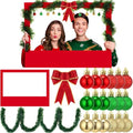 21 Pcs DIY Christmas Photo Booth Props Picture Frame 32" x 24" T7405