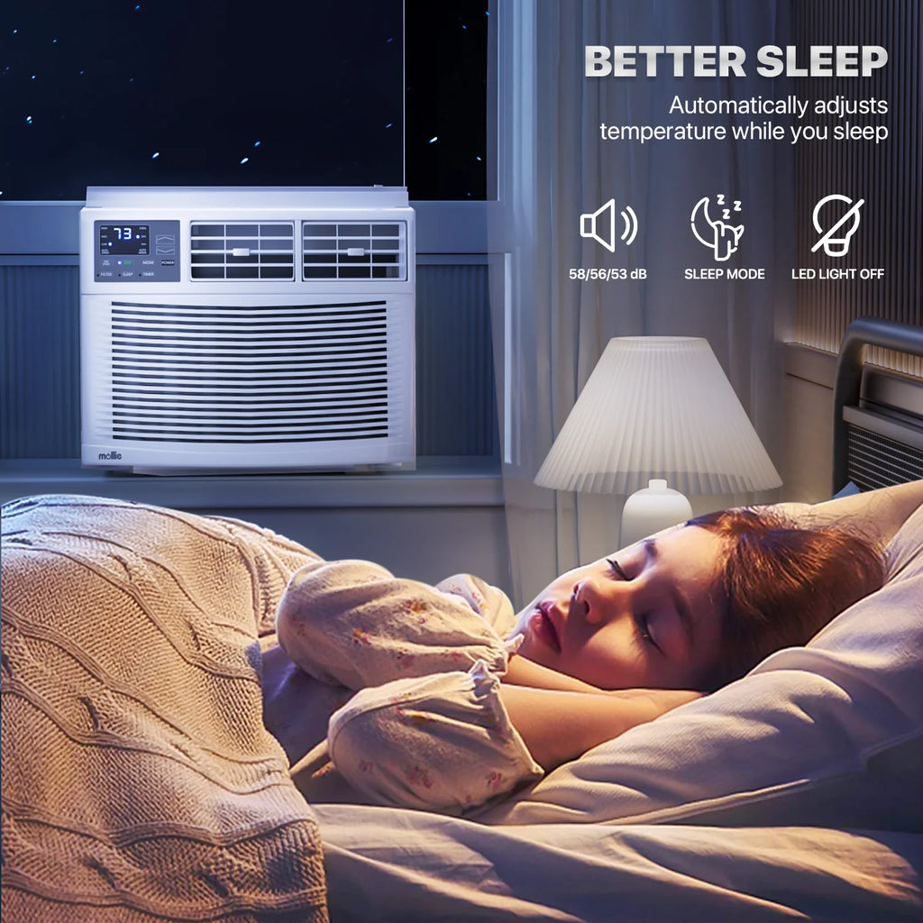 12,000 BTU 115V White Window Air Conditioner with Remote Control P493