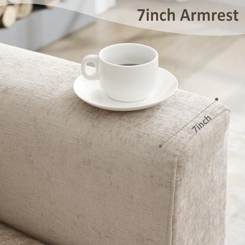 Oversized Green Chenille Armchair with Metal Legs B71509