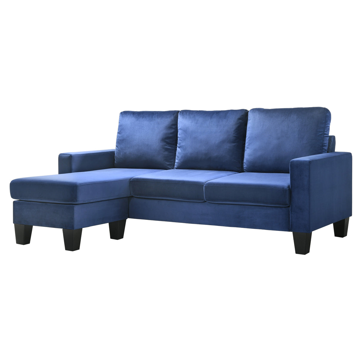 Navy Blue Sofa Chaise U757137