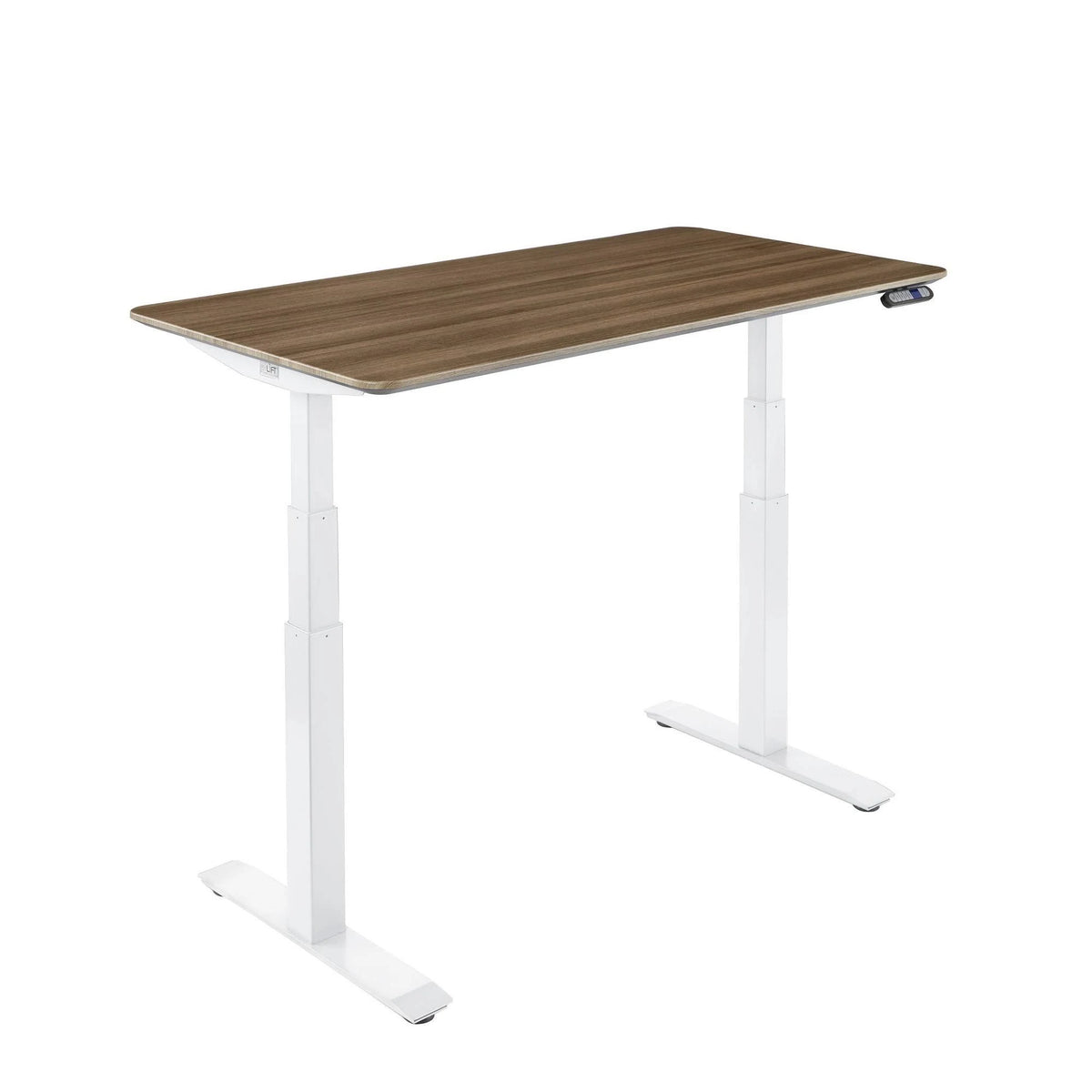 Ashwood/White Electric Height Adjustable Standing Desk O65415