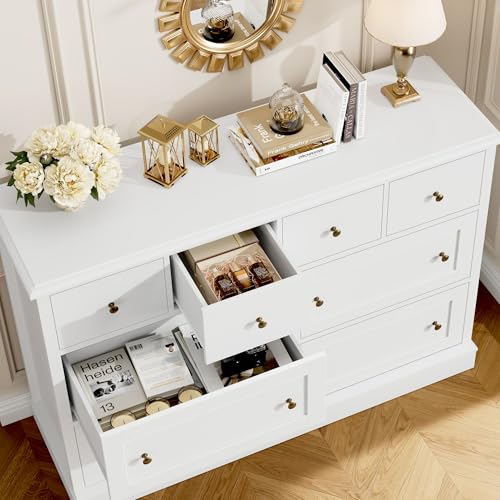 8 Drawer Walnut Wood Dresser R2332