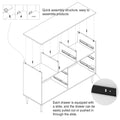 White 7 Drawer Wood Dresser N338362