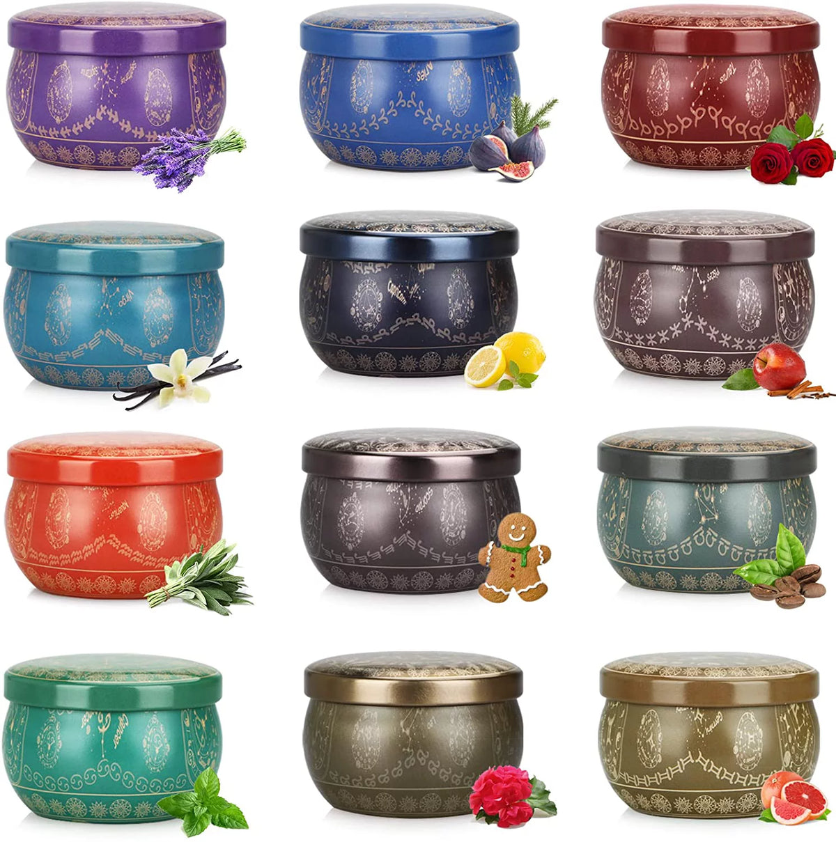 12 Pack Soy Scented Candles, 30 oz Q643033