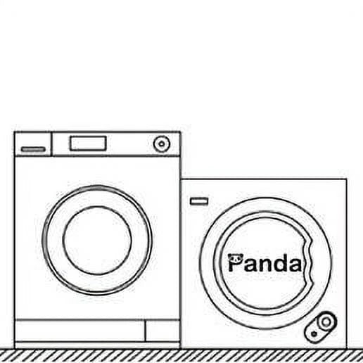 3.5 Cu.ft Compact Portable Electric Laundry Dryer, 13 Lbs Capacity, White and Black E4481