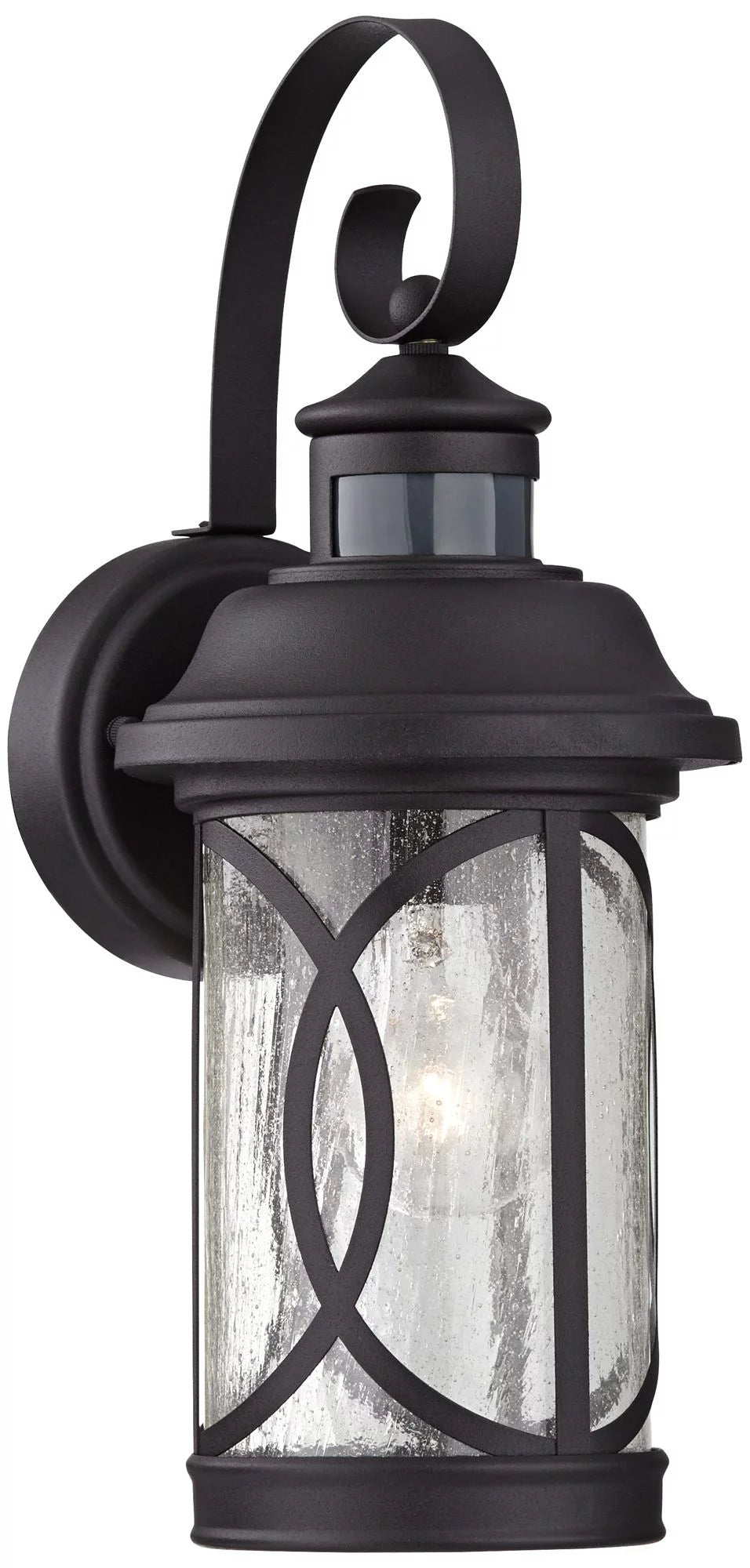 Black LED Motion Sensor Outdoor Wall Light G83149