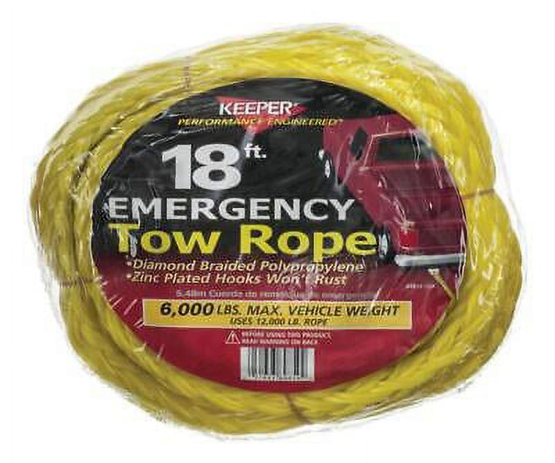 Yellow Tow Rope 6000 lb 1 pk M5708