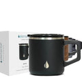 16oz Triple Wall Stainless Steel Insulated Coffee Mug with Lid W978