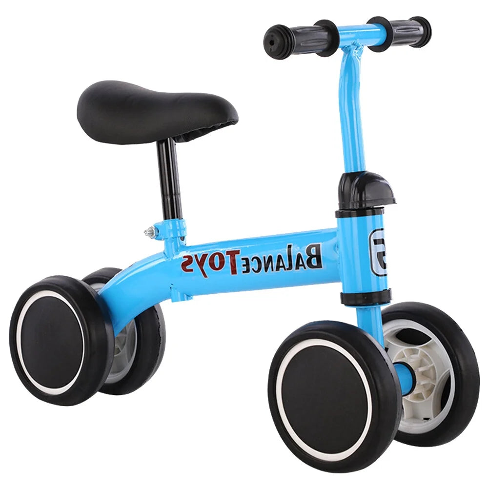4 Wheels Blue Balance Bike D608