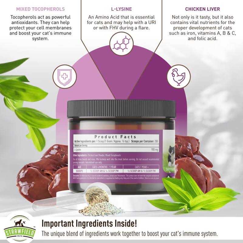 L-Lysine for Cats Supplement Powder Granules L643