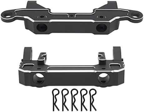 Metal Front & Rear Bumper Mount Servo Mount Stand for 1/6 RC Crawler Car Upgrades Parts Accessories Pack of 2 X627