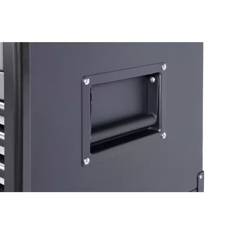 Heavy Duty 23-Drawer Rolling Tool Chest and Top Tool Cabinet Set in Matte Black D616