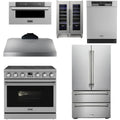 36 Electric Range, Range Hood, Refrigerator, Dishwasher, Microwave and Wine Cooler E3173