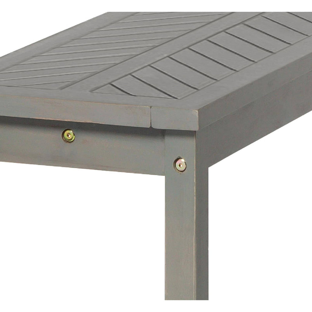 Dark Brown Chevron Patio Bench D671