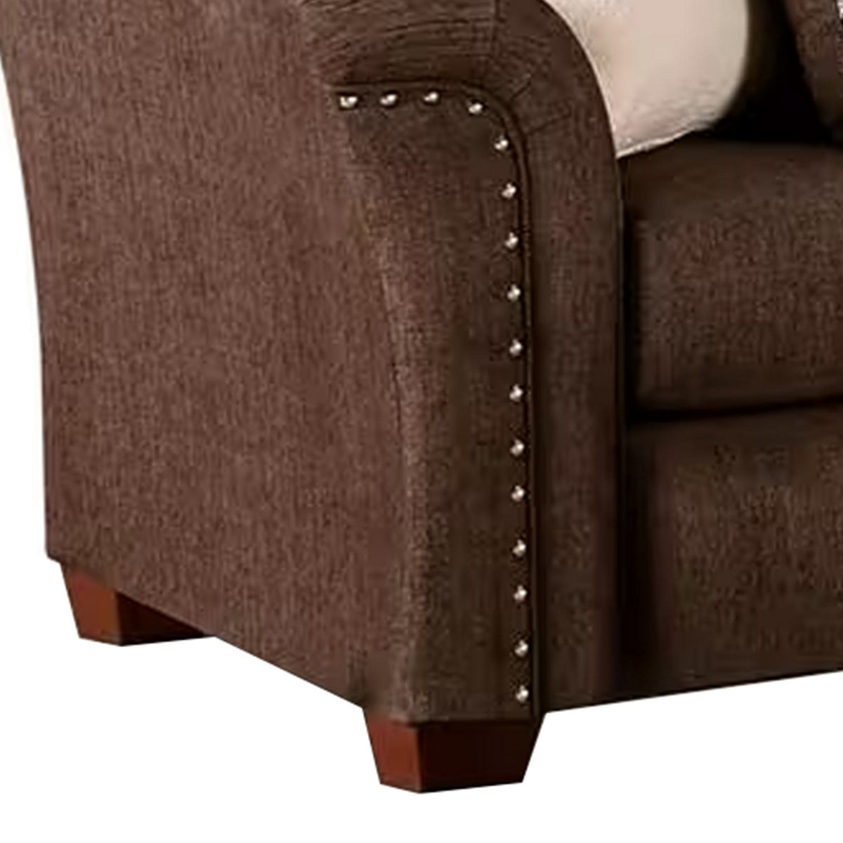 Brown Linen Modern Sofa Z20106