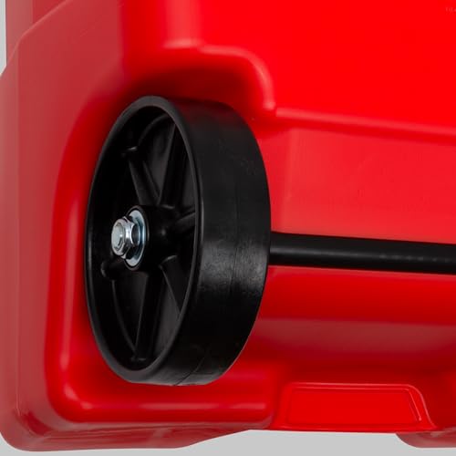 14 Gallon Red Portable Gas Fuel Tank Container with Pump and Hose N610