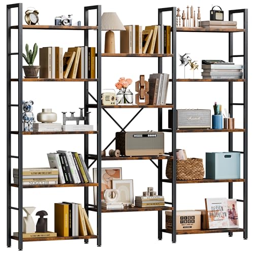 5 Tier Bookshelf with 14 Open Shelves I25080