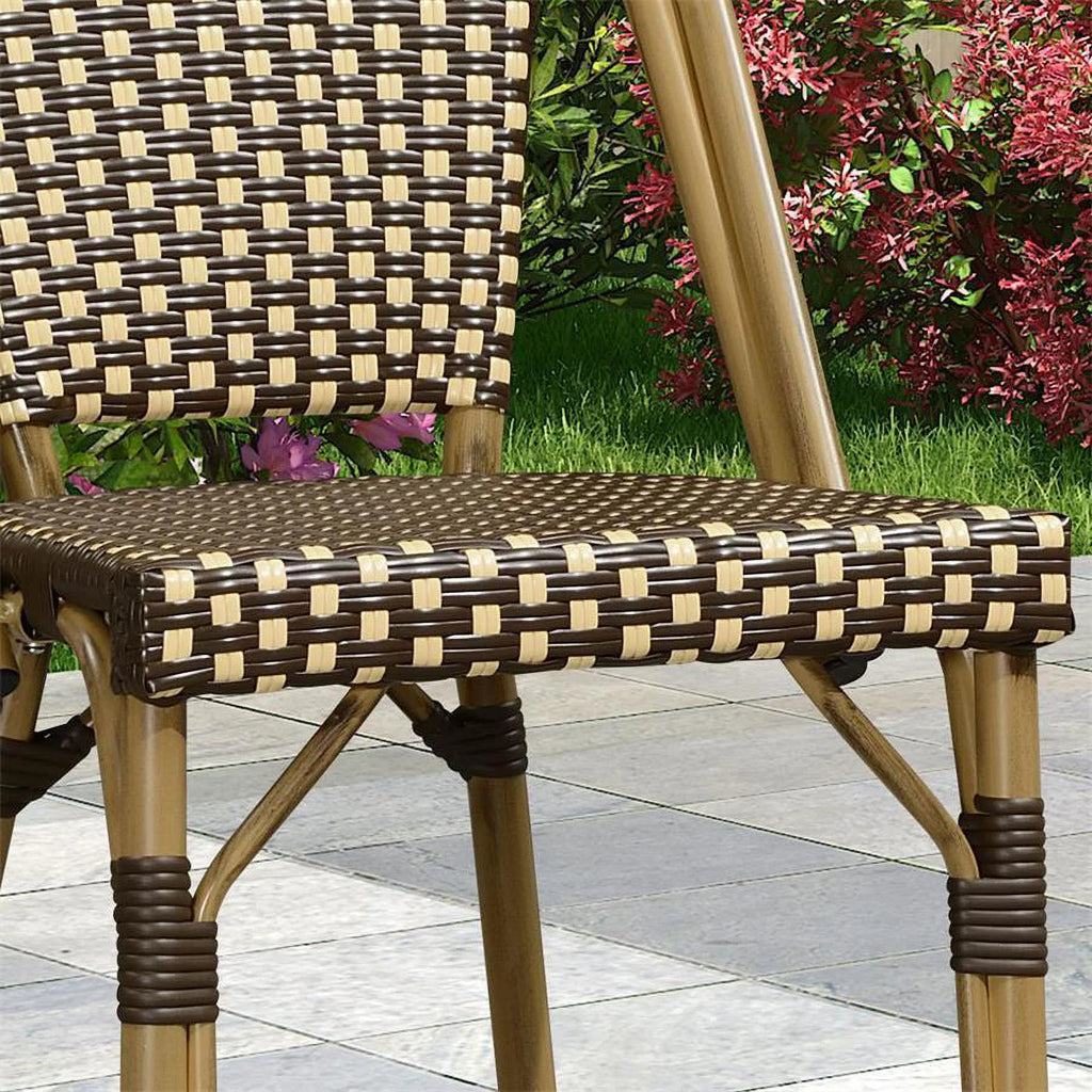 Set of 2 Wicker Dining Chairs B83006