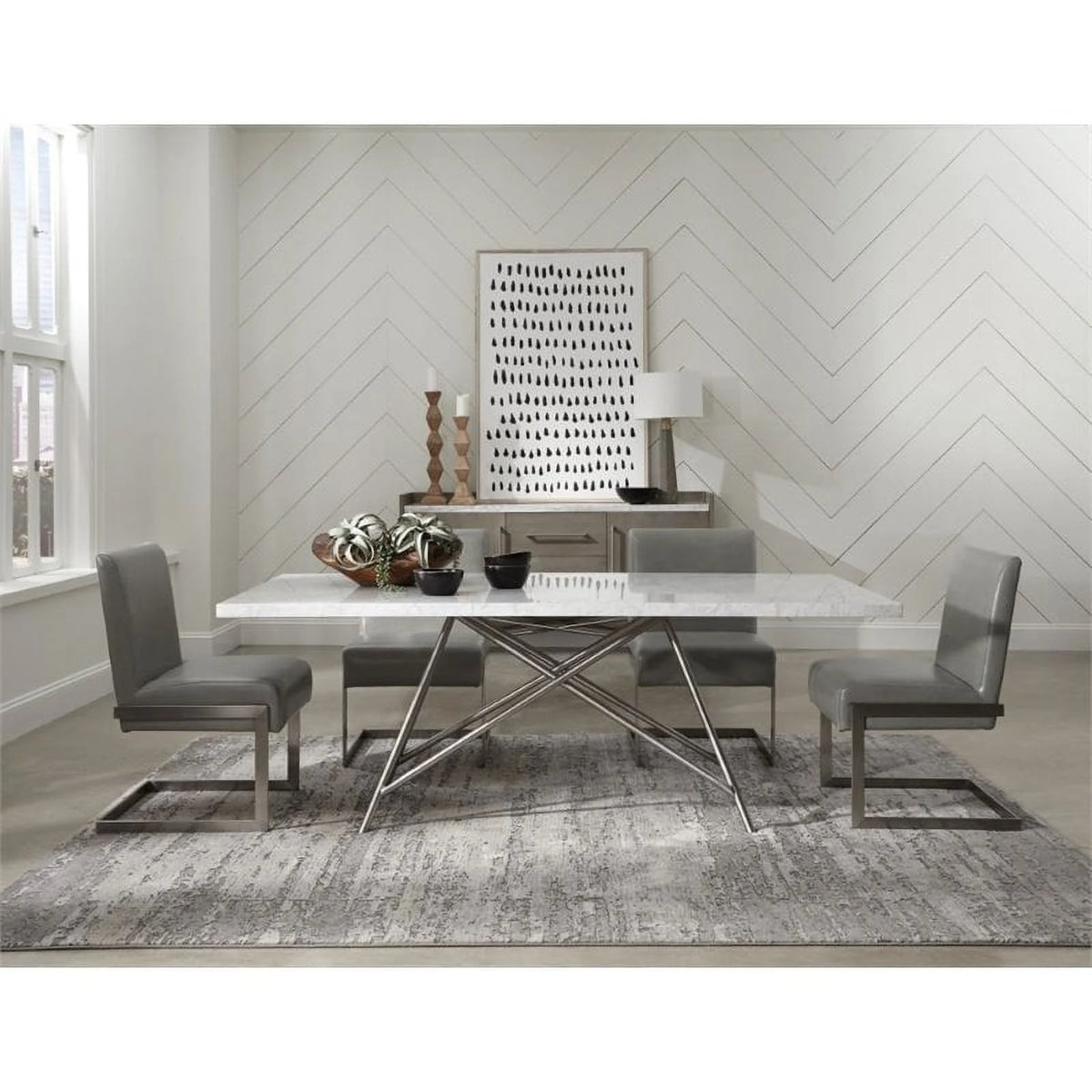 Coral Marble Top Dining Table Z751