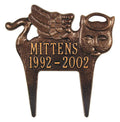 Antique Copper Pet Memorial T40269