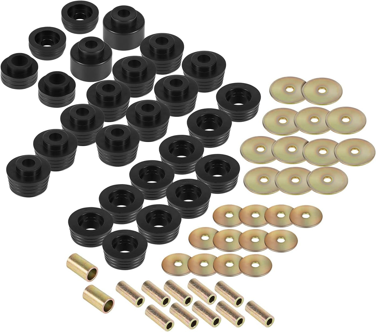 Black 62 Pcs Body Mount Bushing Kit D96753
