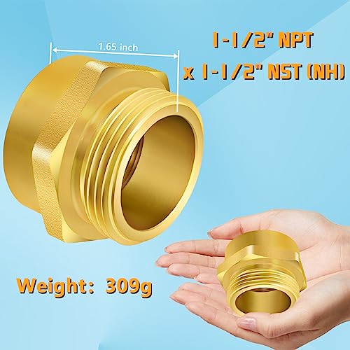 Double Male Brass Fire Hydrant Hose Adapter N801856