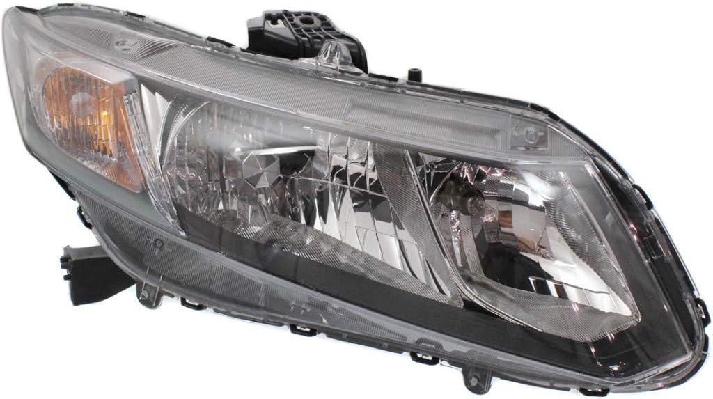 Honda Civic Headlight Assembly 2013 2014 2015 Pair P5912