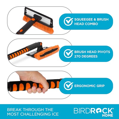 Extendable Snow Brush with Detachable Ice Scraper S7601