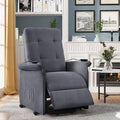 Dark Grey Faux Leather Power Lift Assist Recliner H978