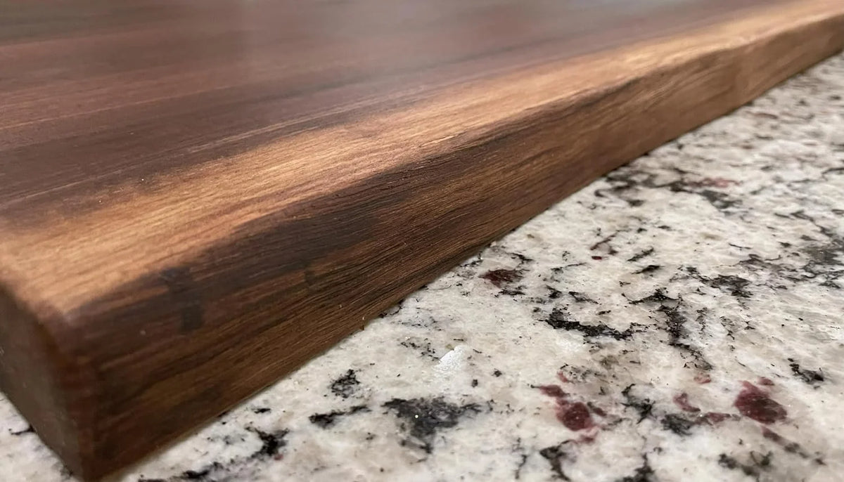 Black Walnut Live Edge Wood Serving Platter M942215
