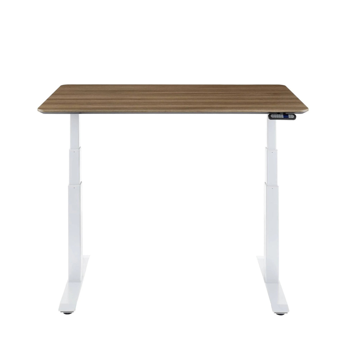 Ashwood/White Electric Height Adjustable Standing Desk O65415