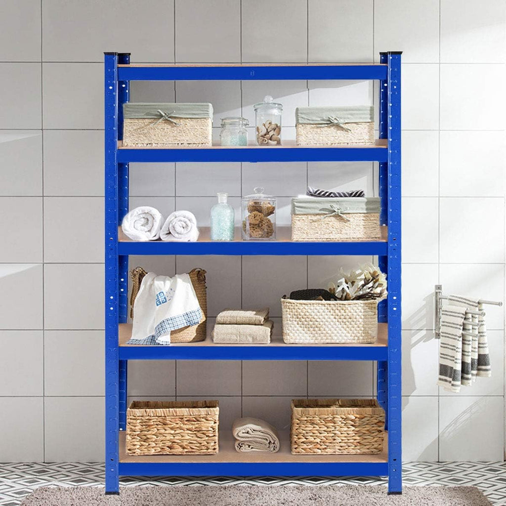 5-Tier Heavy Duty Steel Storage Shelves with Adjustable Shelves V911157