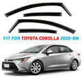 Smoke Tinted In-channel Side Window Vent Visor Deflectors Rain Guards 4 pcs T951620