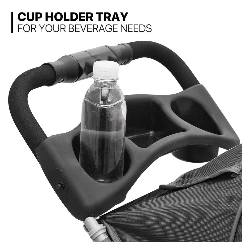 Foldable Pet Stroller with Weather Cover Y389838