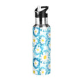 Blue Stainless Steel Insulated Water Bottle with Straw Lid Z2729