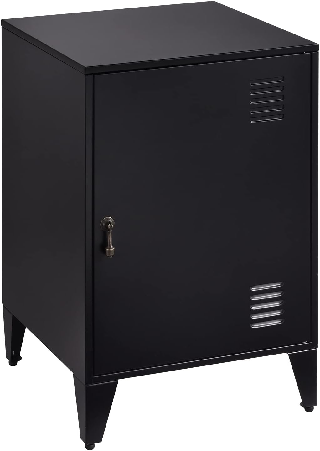Black Metal Night Stands Set of 2 with 1 Door T29616