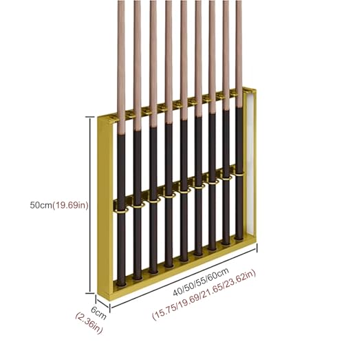 Wall Mount Metal Pool Cue Rack Q4374