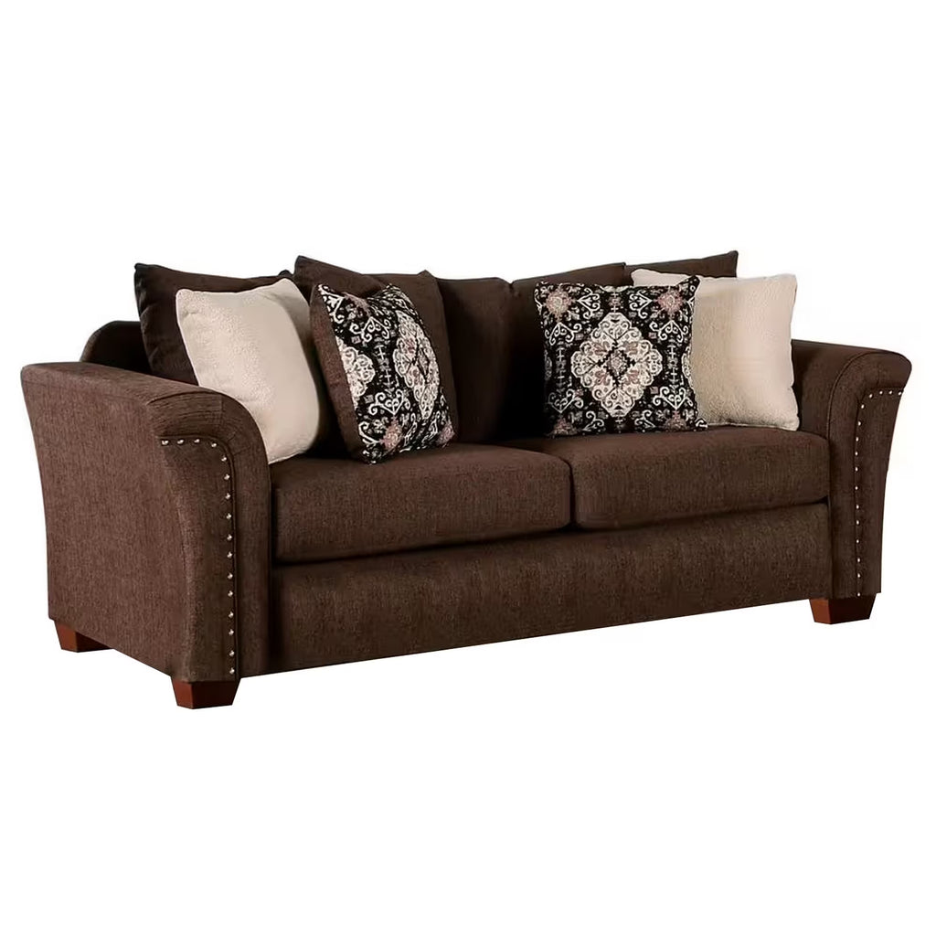 Brown Linen Modern Sofa Z20106