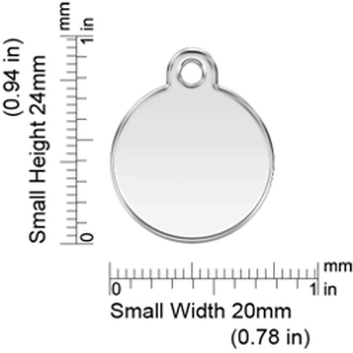 Enamel Stainless Steel Dog ID Tag J280440