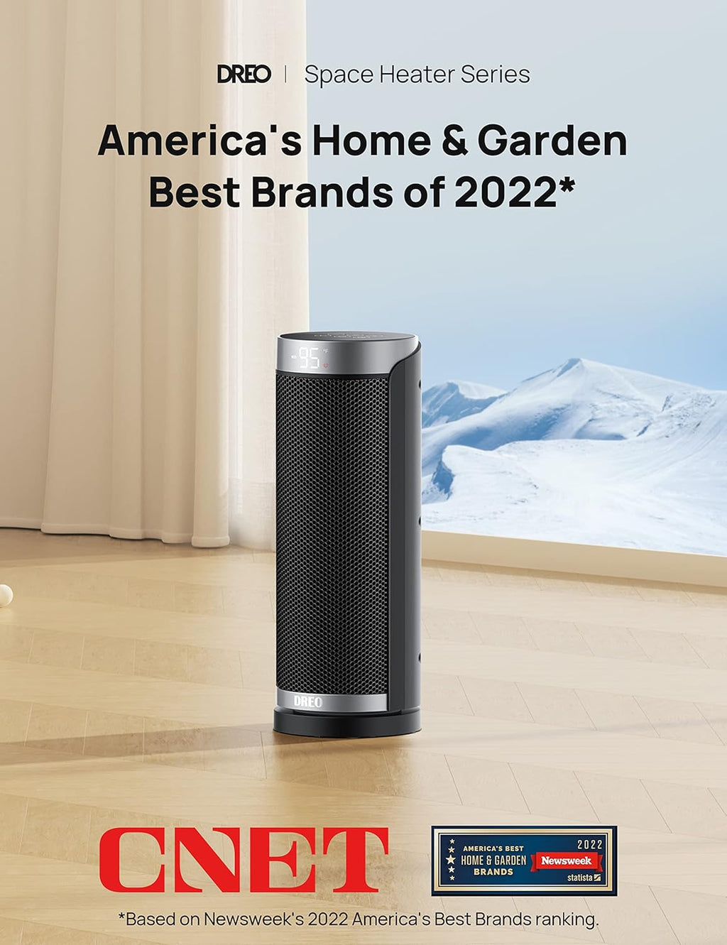 16 inch 1500W Oscillating Electric Space Heater with Remote W130565