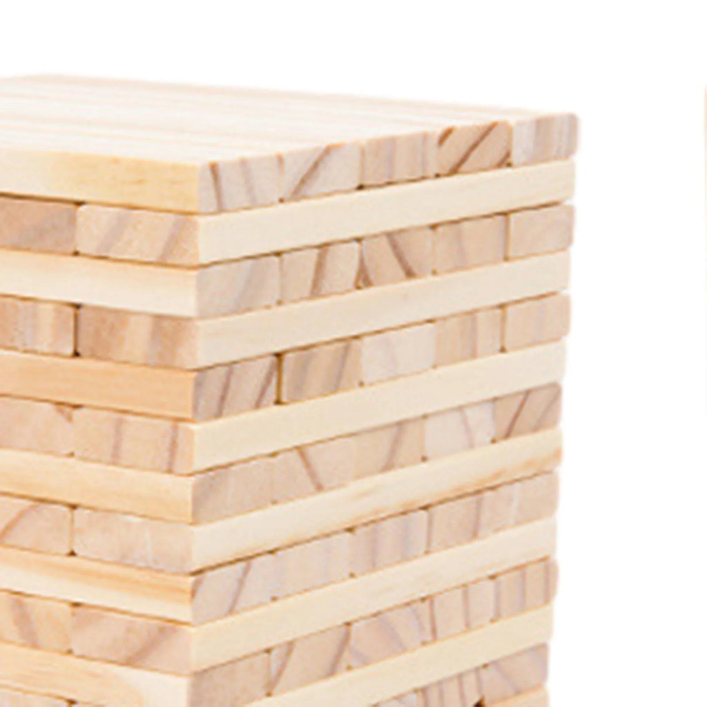 100 Pieces Wooden Blocks Stacking Game Building Kits Board Games W49478