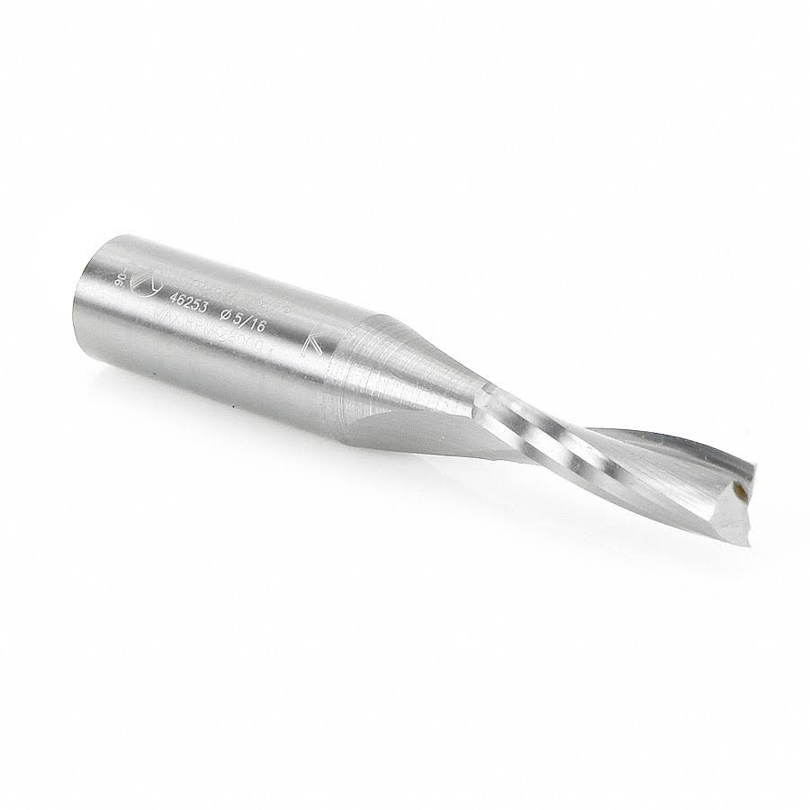 Solid Carbide Spiral Plunge Up-Cut 5/16 Dia 1/2 inch Shank E92460