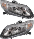 Honda Civic Headlight Assembly 2013 2014 2015 Pair P5912