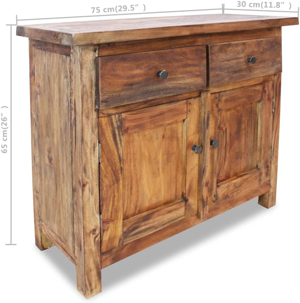 Solid Reclaimed Wood Storage Cabinet 29.5"x11.8"x25.6" N962