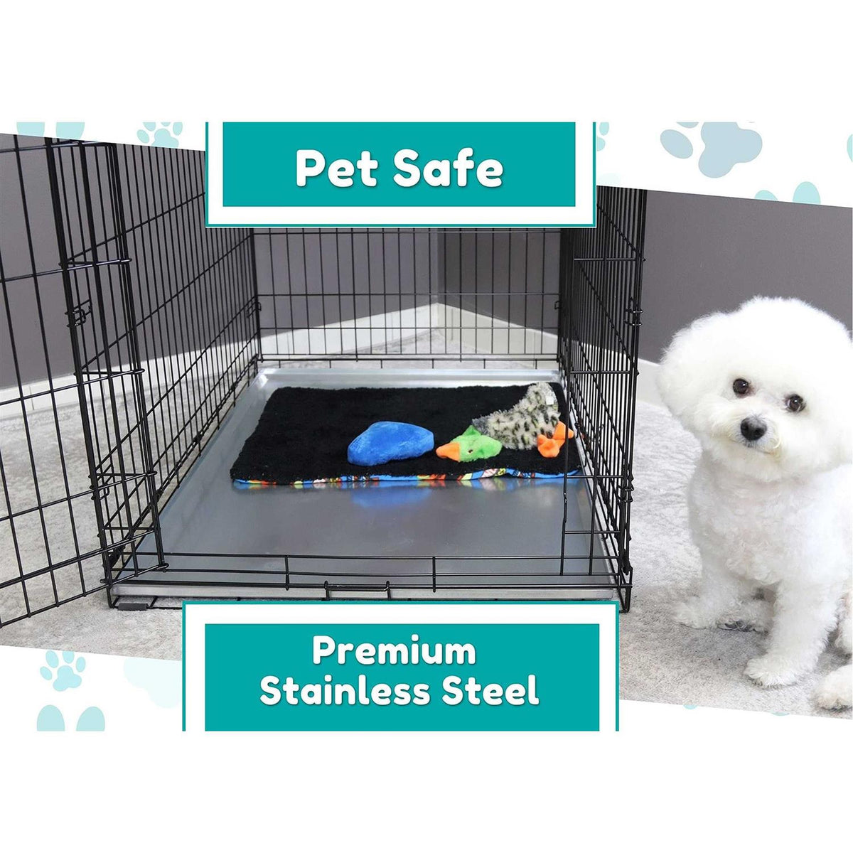 Metal Replacement Tray for Dog Crate Stainless Steel J1139